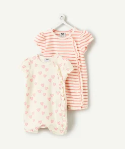 Lot de 2 pyjamas légers bébé fille imprimé