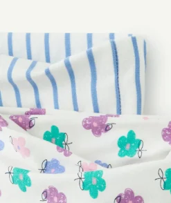Lot de 2 snoods bébé fille avec imprimé coloris pastel
