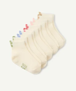 Lot de 5 socquettes bébé fille colorées