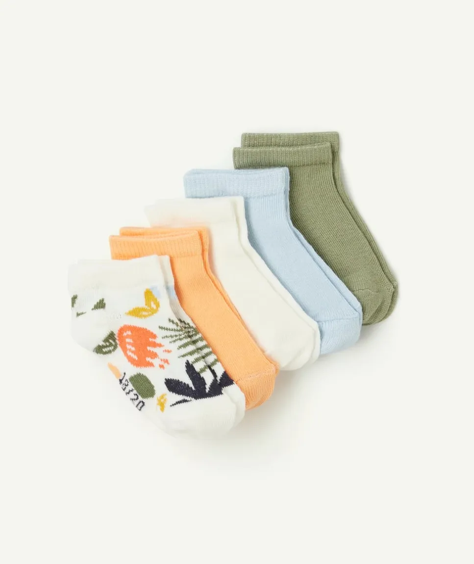 Lot de 5 socquettes bébé garçon colorées
