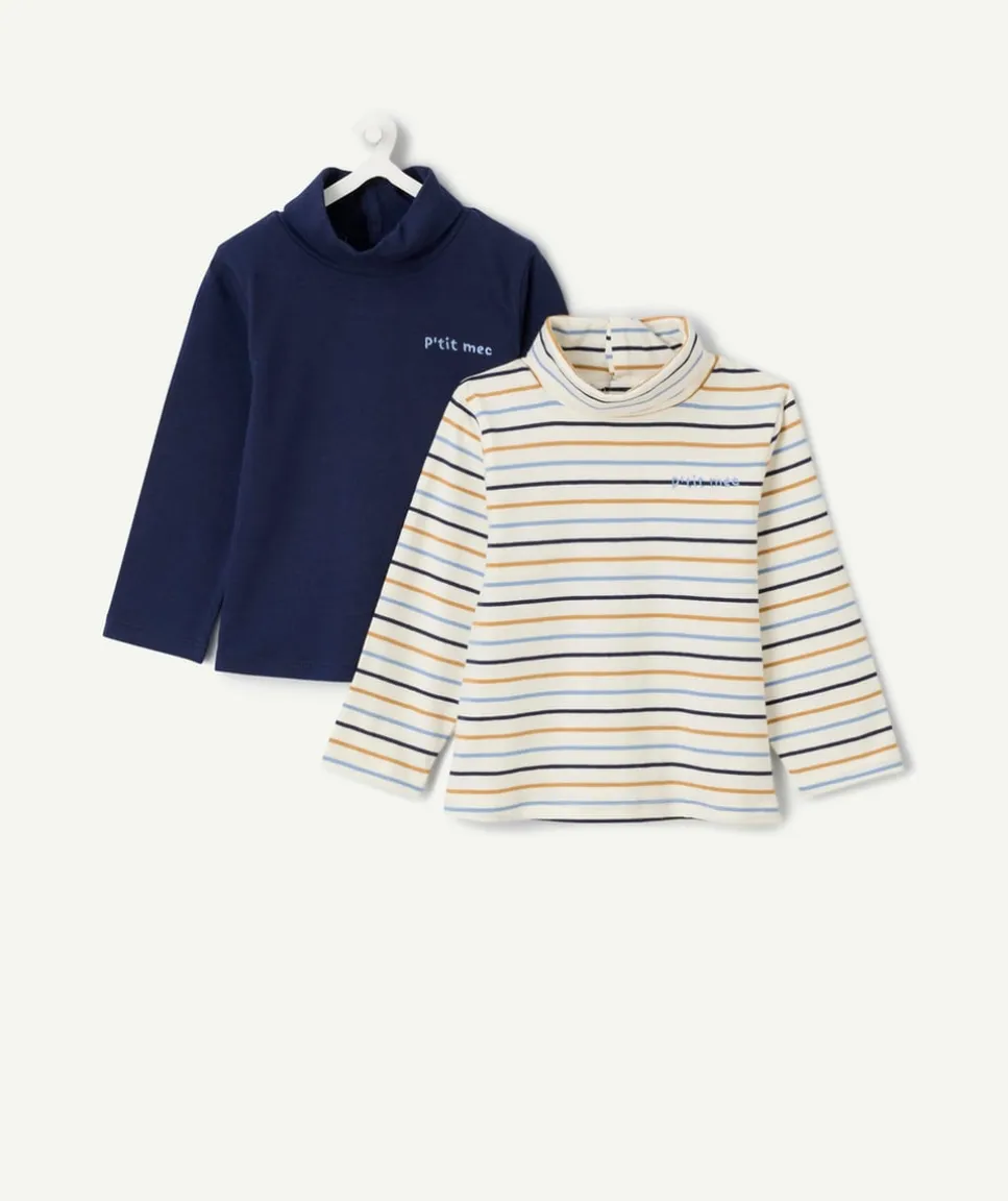 Lot de 2 sous-pulls cols roulés garçon