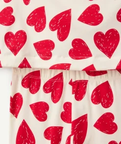 Lot 2 pyjamas coton fille cœurs