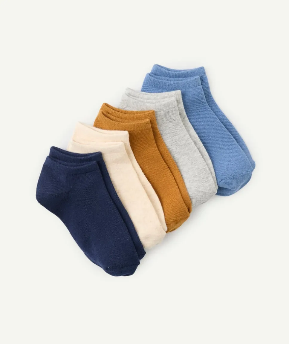 Lot 5 socquettes garçon multicolores