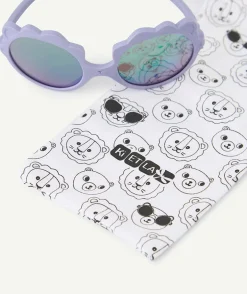 Lunettes de soleil bébé fille lion violettes