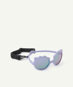 Lunettes de soleil bébé fille lion violettes