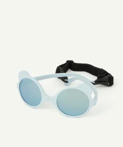 Lunettes de soleil ourson bleues et souples 0-12 mois