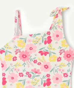 Maillot de bain 1 pièce fille imprimé floral
