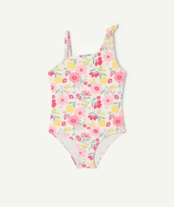 Maillot de bain 1 pièce fille imprimé floral