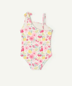 Maillot de bain 1 pièce fille imprimé floral