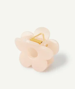 Mini pince cheveux fille fleur nude