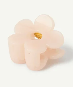 Mini pince cheveux fille fleur nude