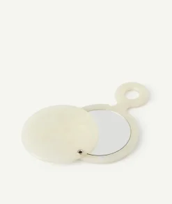 Miroir de poche blanc