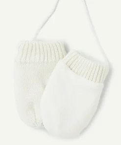Paire de moufle bébé fille rose pâle