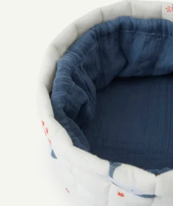 Panier de rangement imprimé baleine bleu