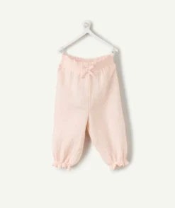 Pantalon balloon naissance fille rose