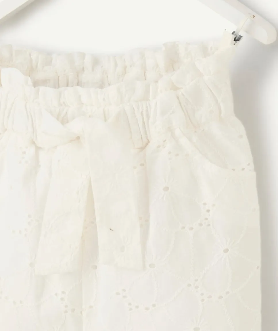 Pantalon bébé fille blanc