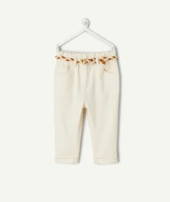 Pantalon bébé fille droit écru