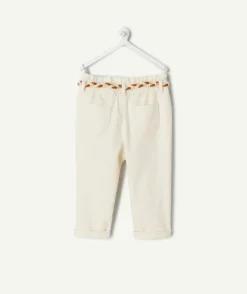 Pantalon bébé fille droit écru