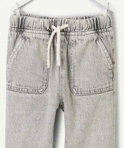Pantalon bébé garçon gris délavé