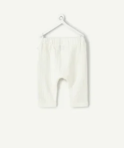 Pantalon bébé garçon sarouel blanc