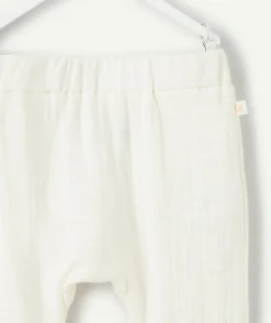 Pantalon bébé garçon sarouel blanc