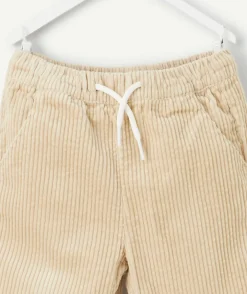 Pantalon bébé garçon velours côtelé beige