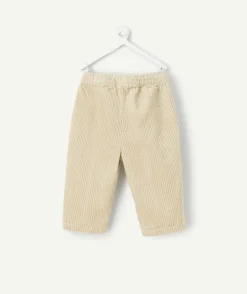 Pantalon bébé garçon velours côtelé beige
