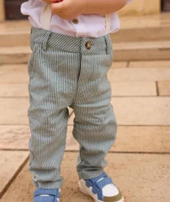 Pantalon chino bébé garçon avec bretelles