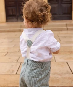Pantalon chino bébé garçon avec bretelles