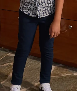 Pantalon chino bleu foncé garçon