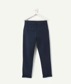 Pantalon chino garçon bleu marine