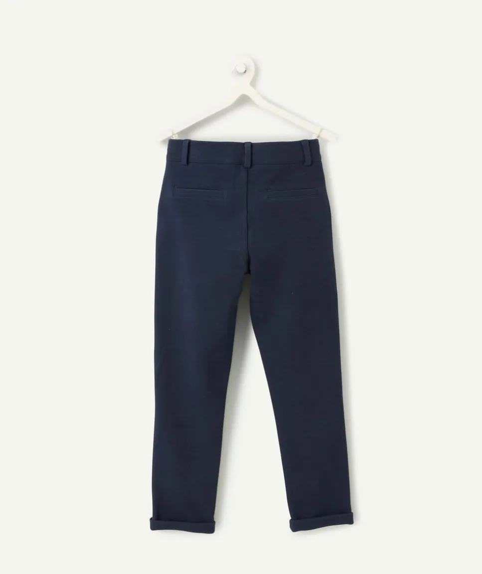 Pantalon chino garçon bleu marine