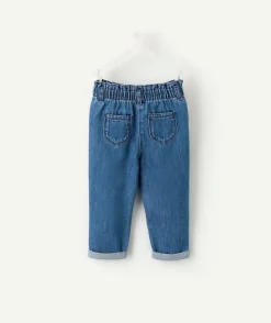 Pantalon denim bébé fille relax