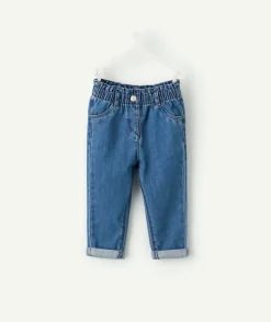 Pantalon denim bébé fille relax