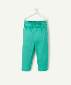 Pantalon droit bébé fille vert