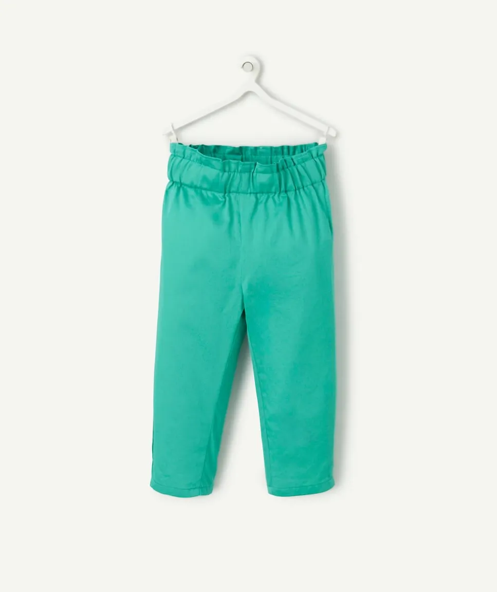 Pantalon droit bébé fille vert