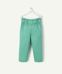 Pantalon droit bébé fille vert