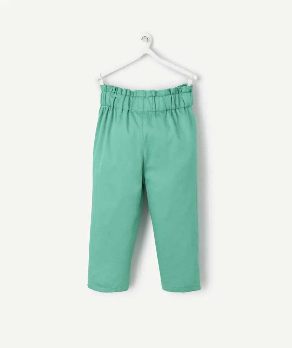 Pantalon droit bébé fille vert