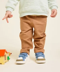 Pantalon droit bébé garçon coton marron