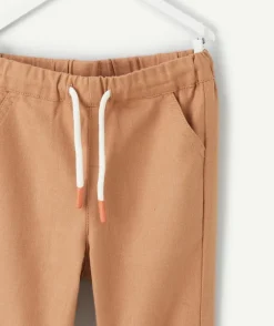 Pantalon droit bébé garçon coton marron