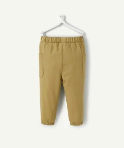 Pantalon droit bébé garçon kaki en viscose labellisée