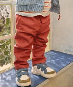 Pantalon droit bébé garçon rouge
