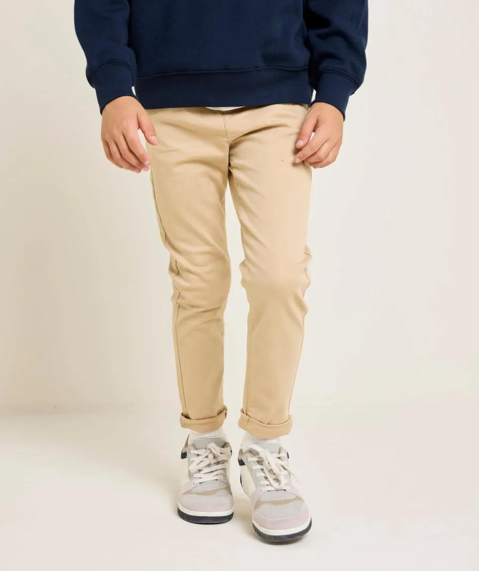 Pantalon droit beige garçon