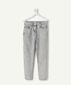 Pantalon fille droit gris