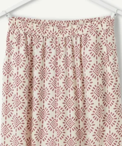 Pantalon fille large imprimé
