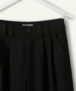 Pantalon fille large noir