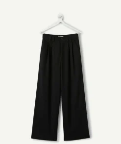 Pantalon fille large noir