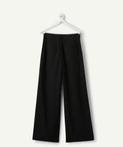 Pantalon fille large noir