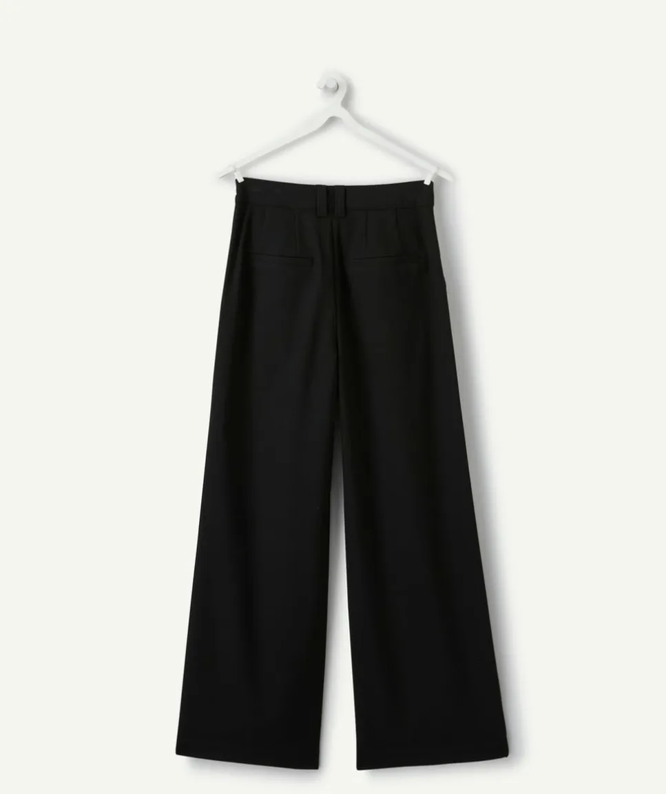 Pantalon fille large noir