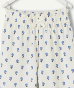 Pantalon fluide bébé fille imprimé floral